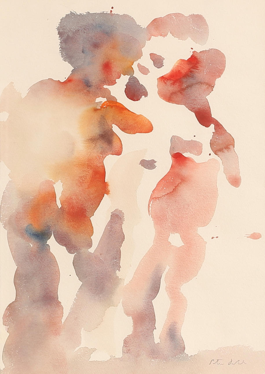 PETER DAHL. Watercolor, signed.