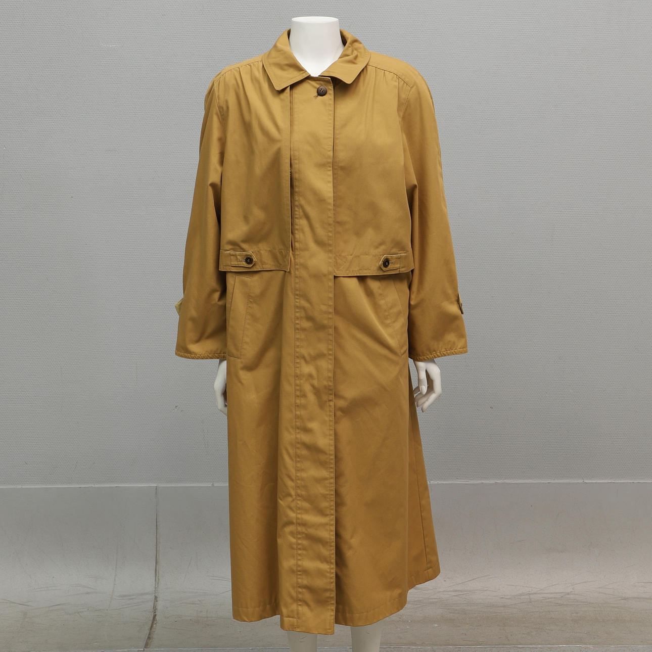 TRENCHCOAT, mustard yellow, size 40.