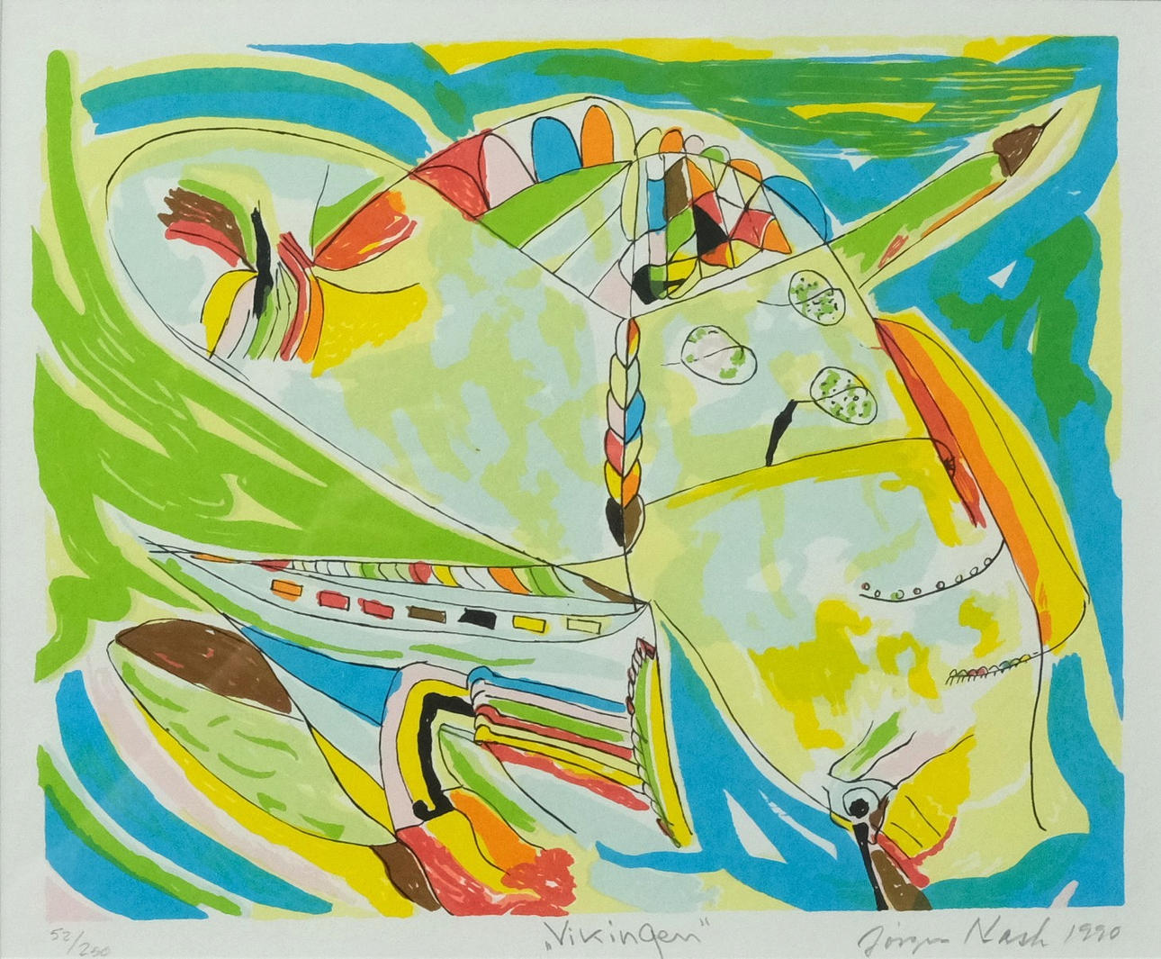 JÖRGEN NASH. LITHOGRAFIE, „WIKINGER“.