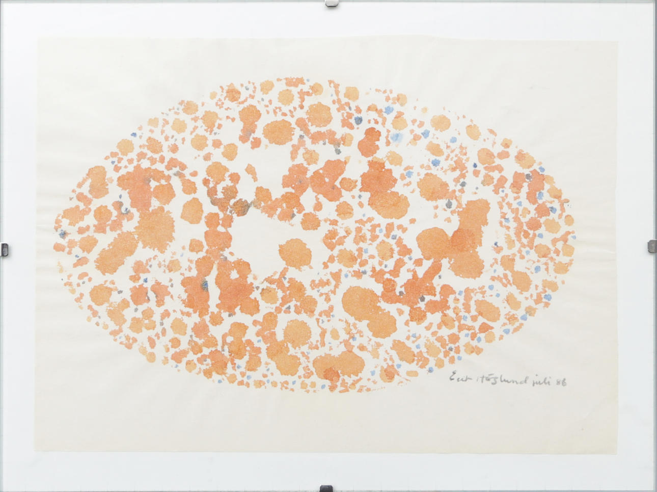 ERIK HÖGLUND. A sketch, signed, 1986.