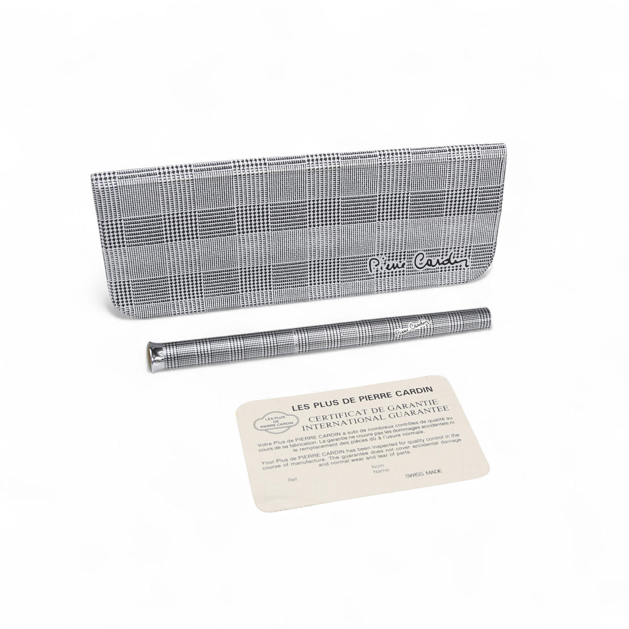 FÜLLFEDERHALTER, Hundezahnmuster, Pierre Cardin, und Originaletui.