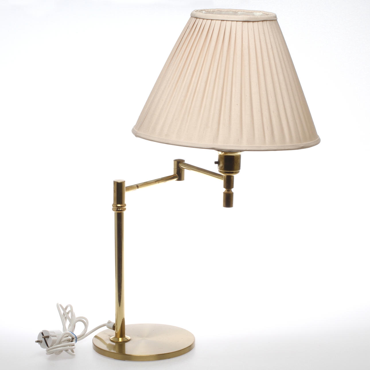 BORDSLAMPA, mässing, 1900-talets slut.