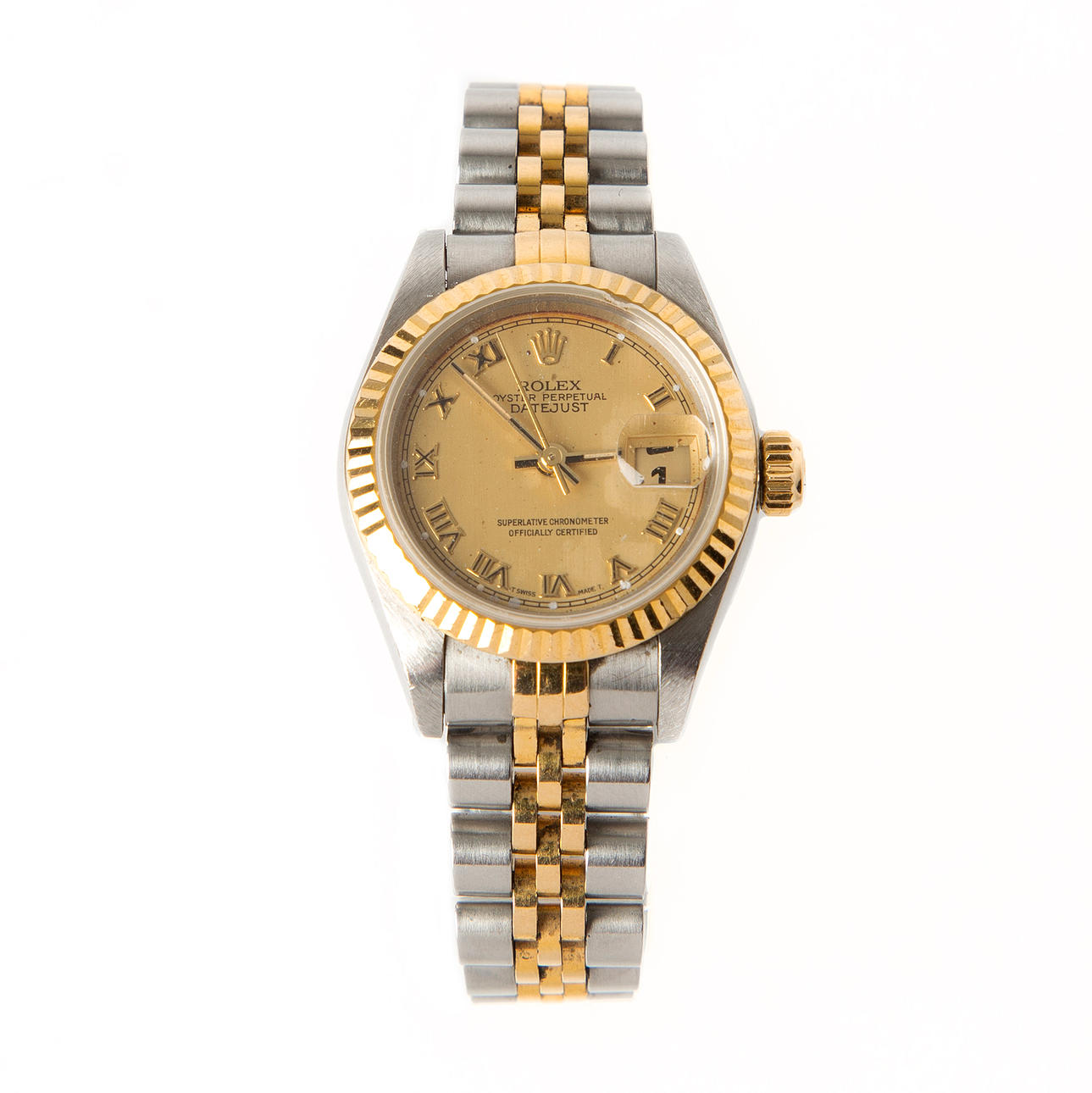 ROLEX, Datejust, kultaa ja terästä, 1990-tal.