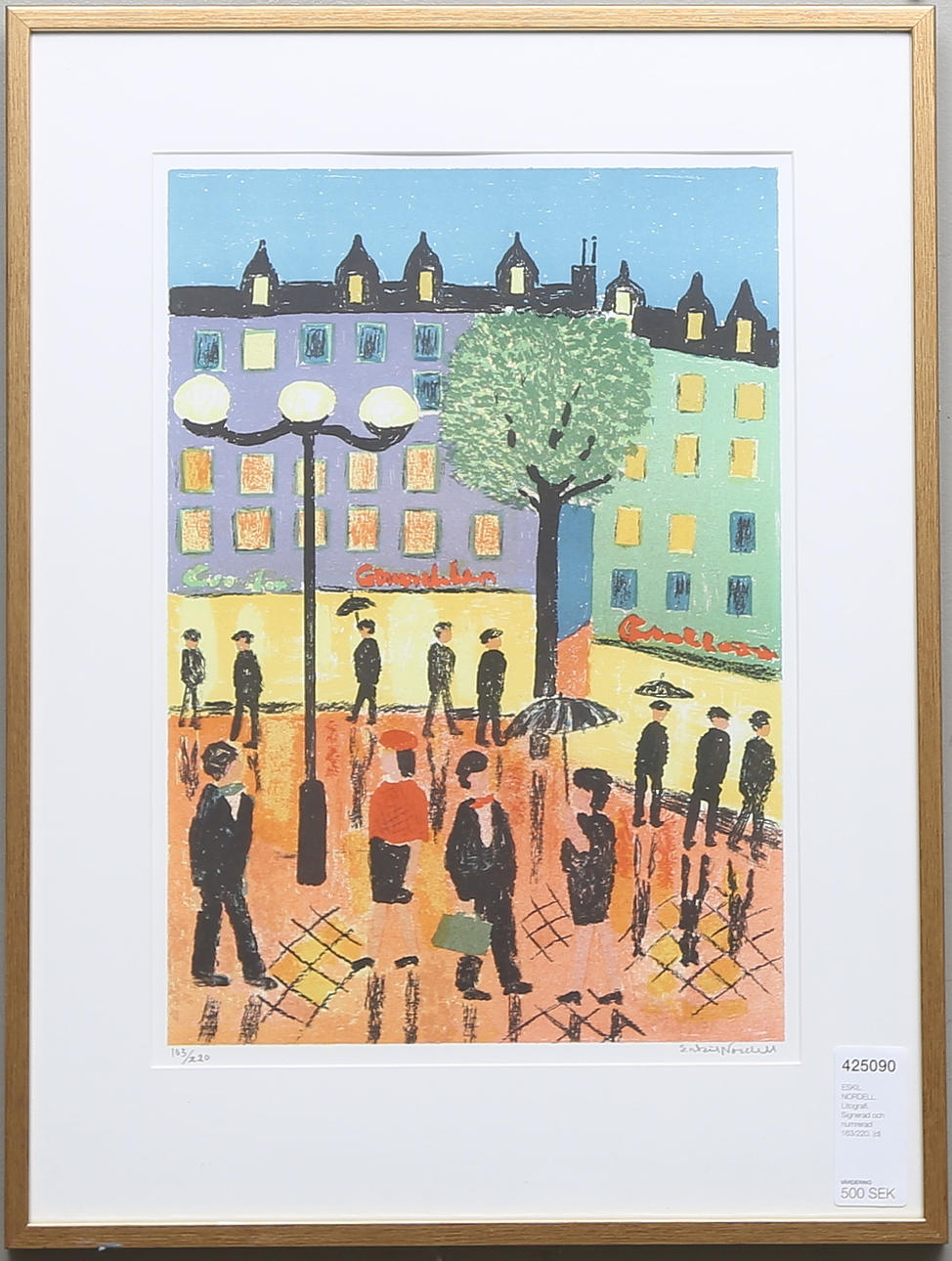 ESKIL NORDELL. Litografi. Signerad och numrerad 163/220.