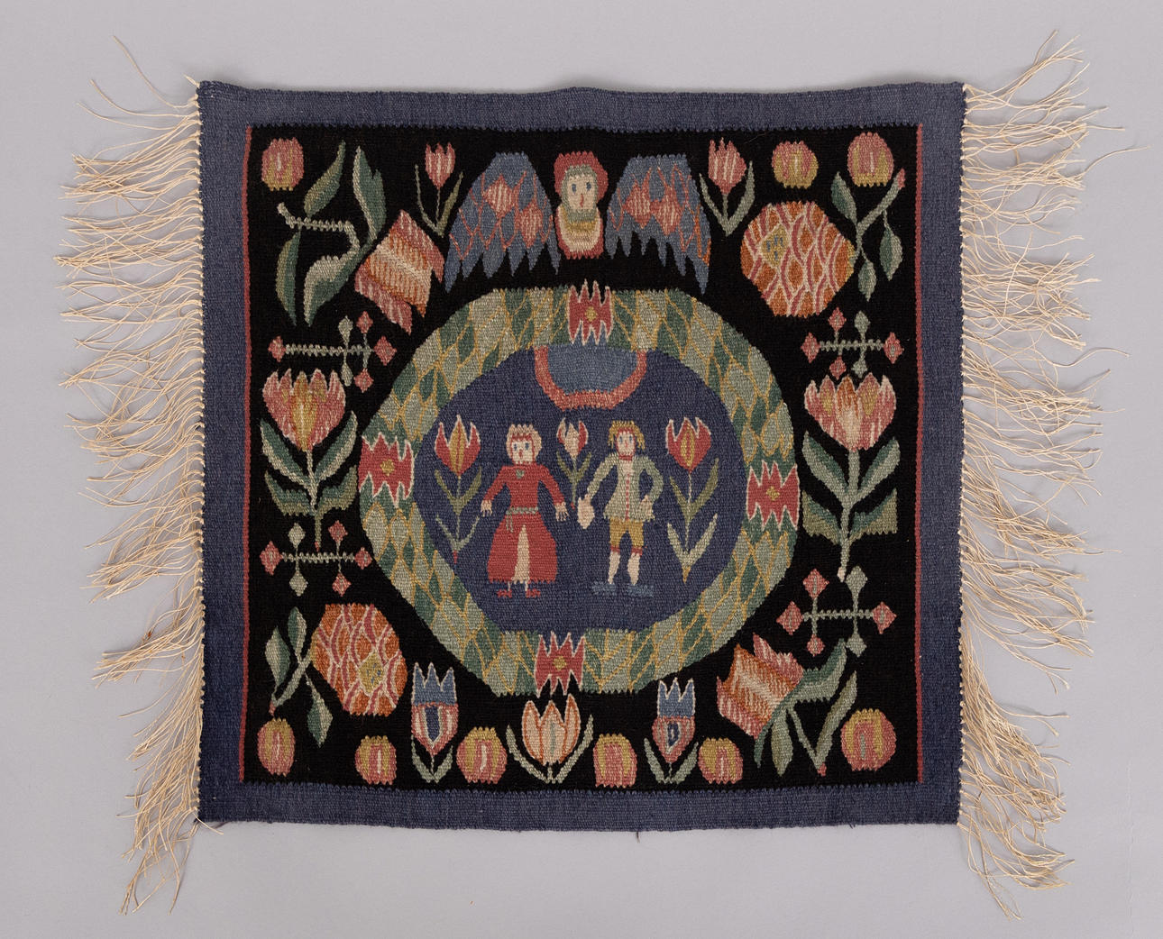 FLAMSKVÄVNAD "Bebådelsen", Malmöhus Hemslöjd, 1900-tal.