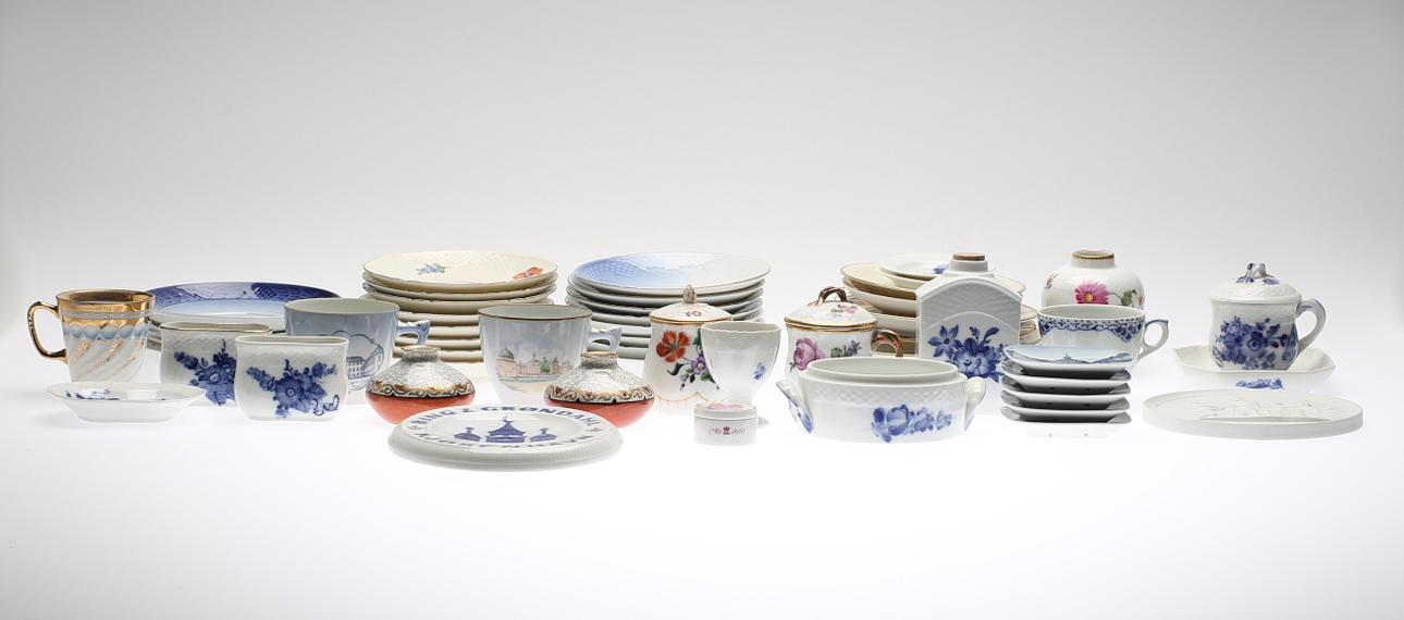 PORSLINSDELAR, Royal Copenhagen, Bing & Gröndahl, Dahl Jensen.
