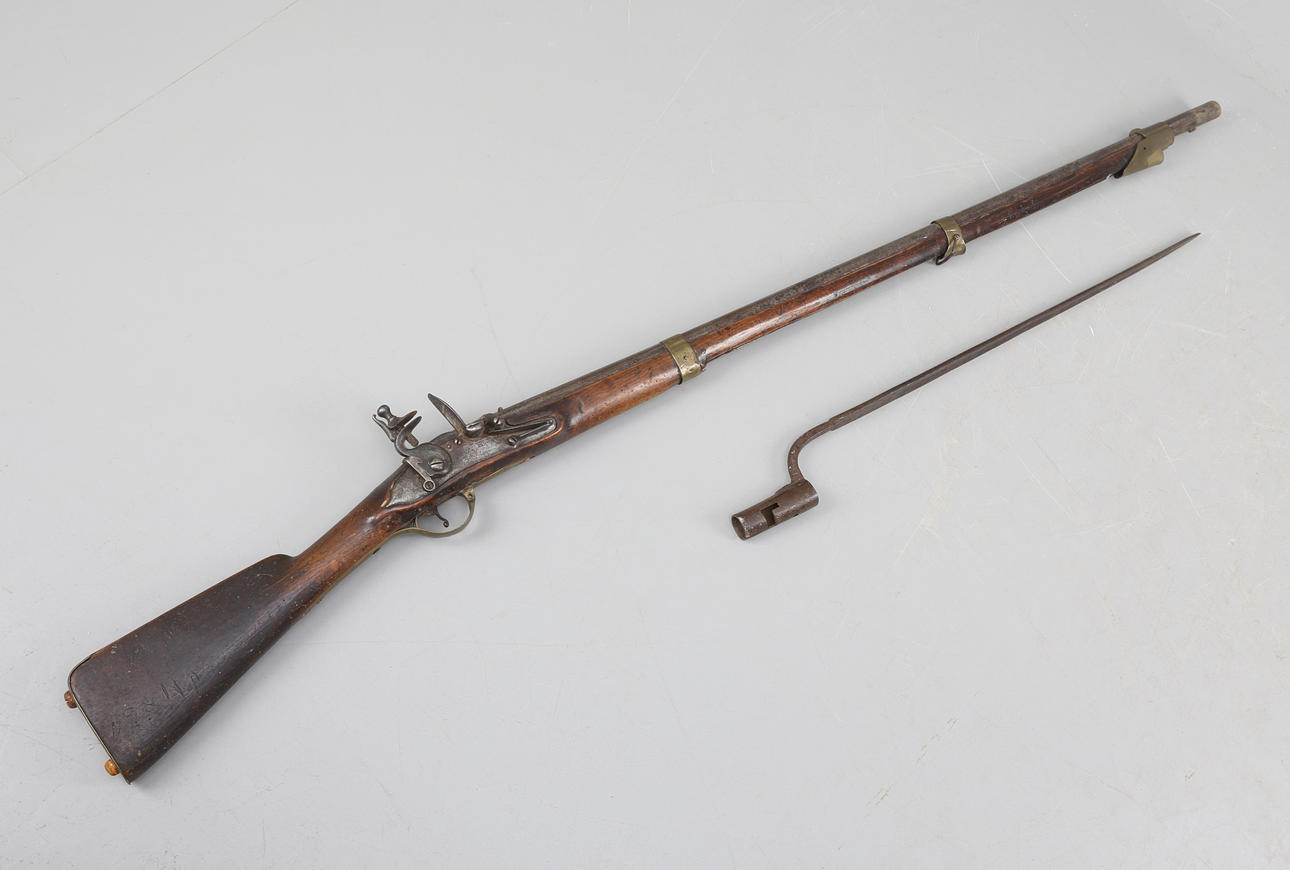 FLINT LOCK RIFLE, w/1799.