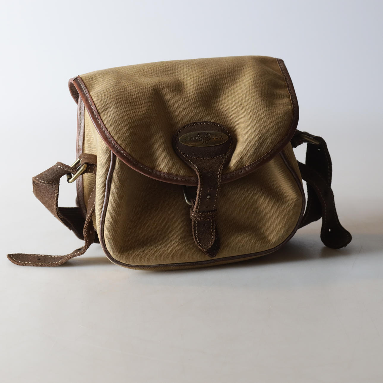 PATRONKASSE, lærred & læder, Chevalier, moderne.