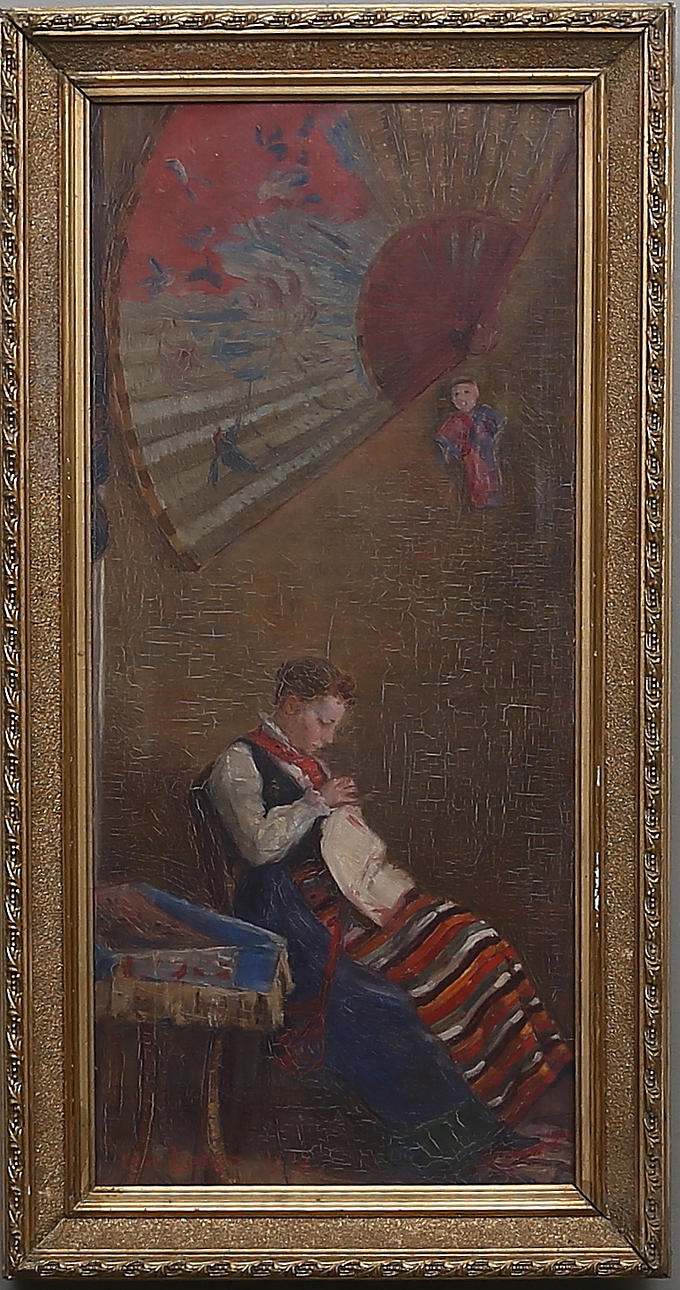 CARL LINDIN. Olja på duk, signerad och daterad 1893.