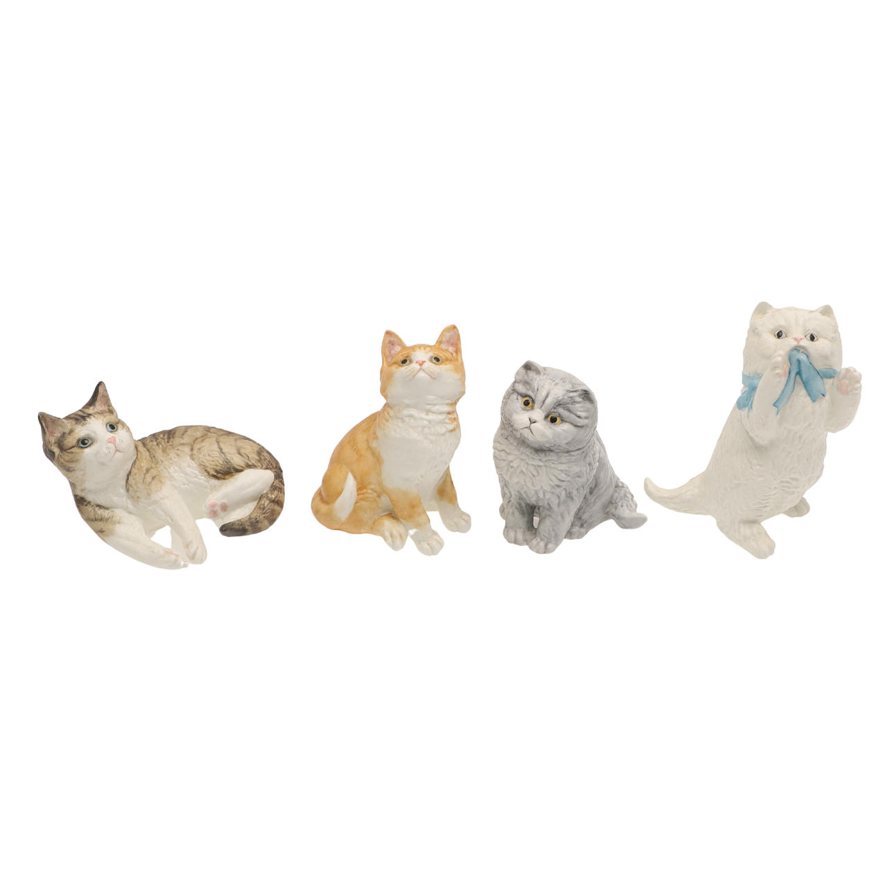 FOUR ROYAL WORCESTER KITTENS.