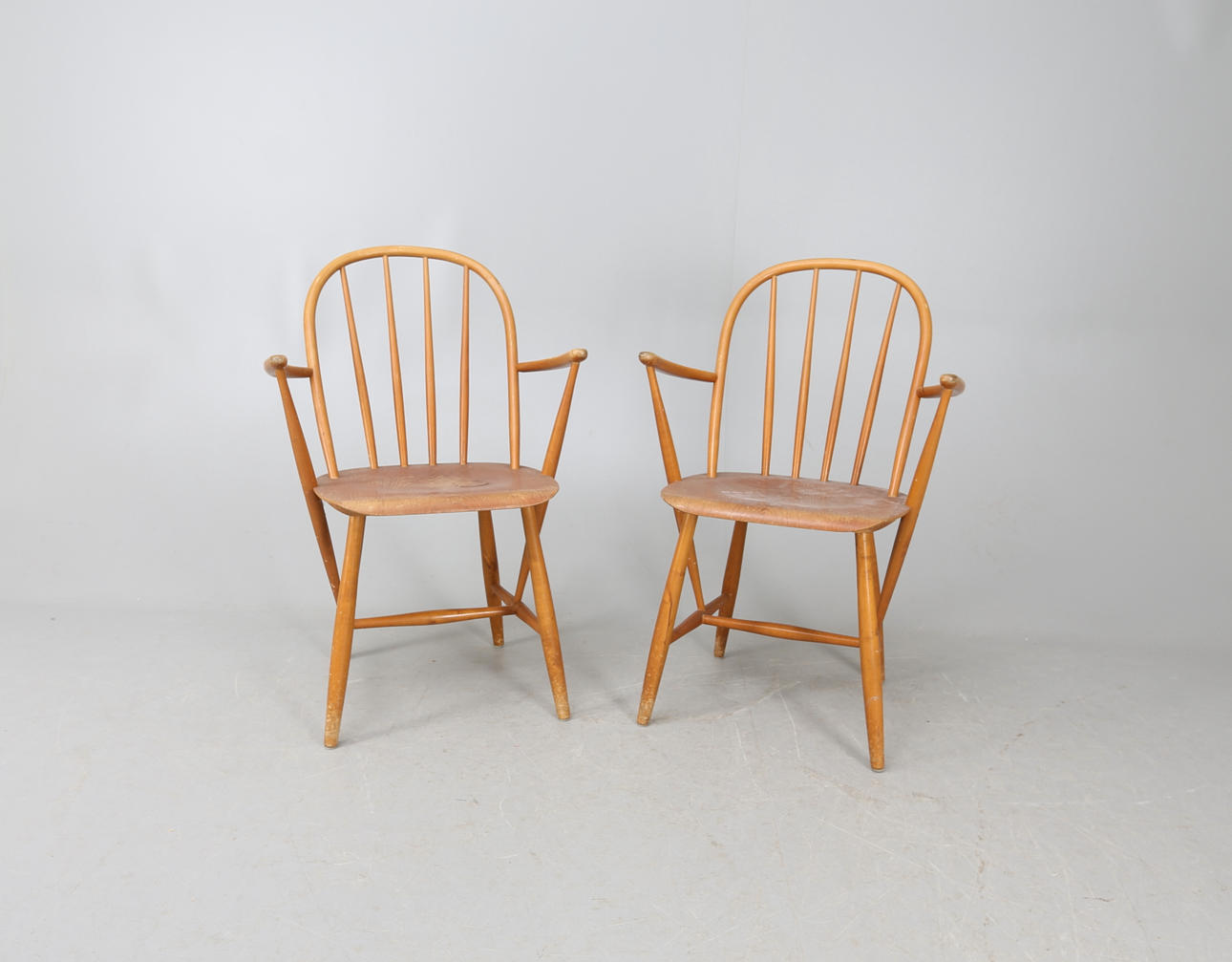 KARMSTOLAR, 1 par, Nässjö Stolsfabrik.