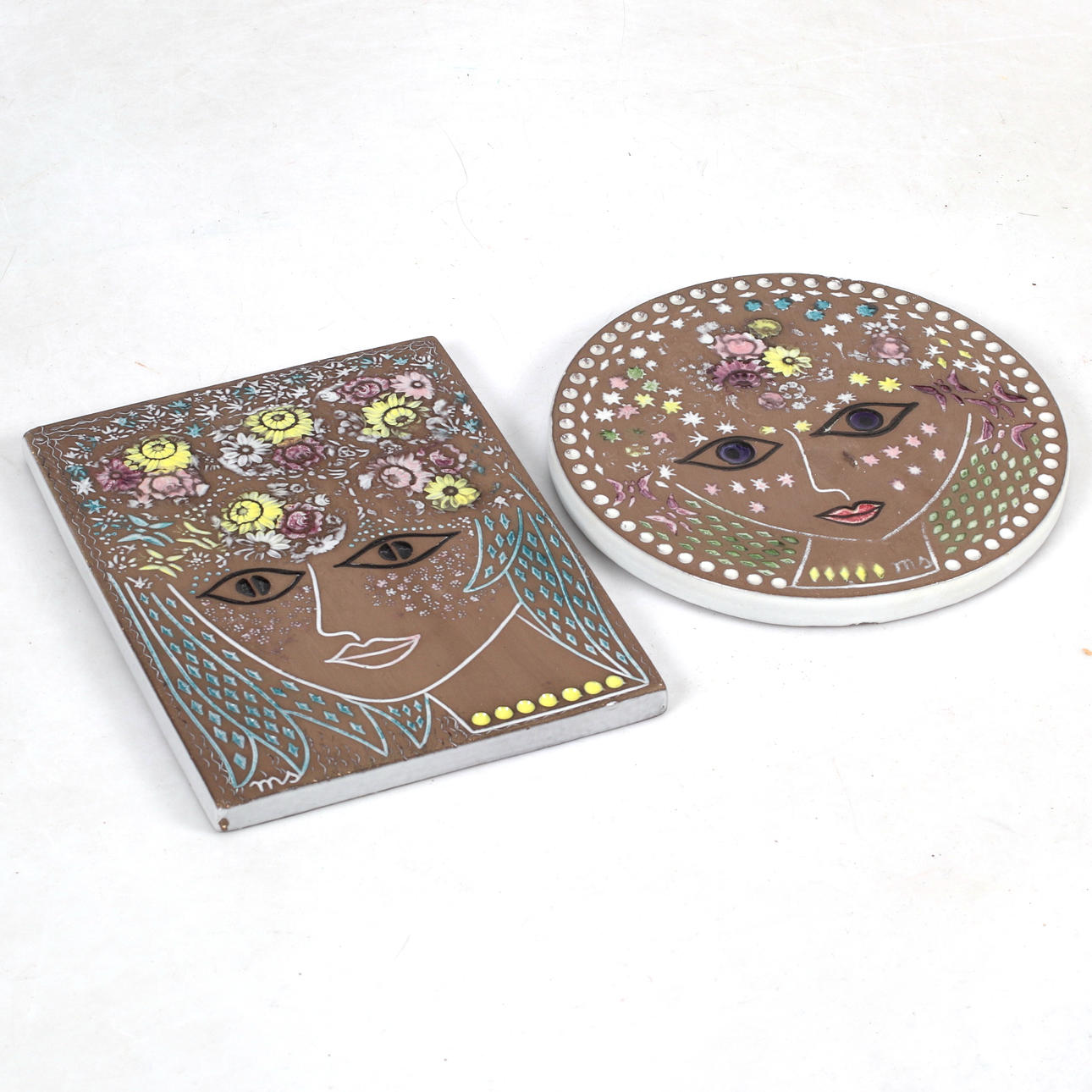 MARI SIMMULSON. To keramiske vægplader, Upsala-Ekeby.