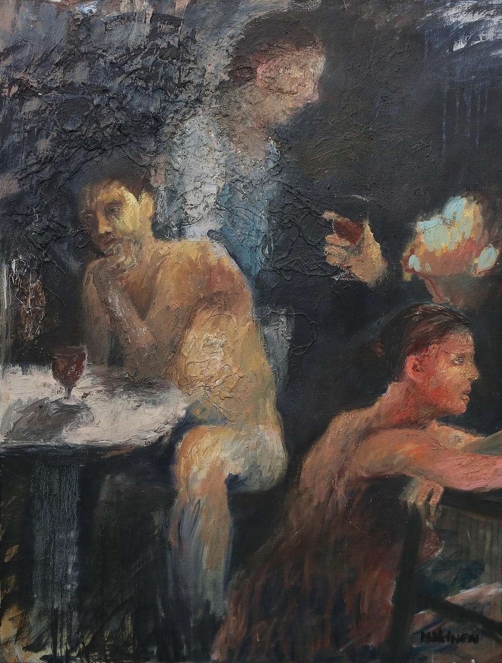 TOMMY MÄKINEN. Öl auf Leinwand, „Memory Picture“; signiert.