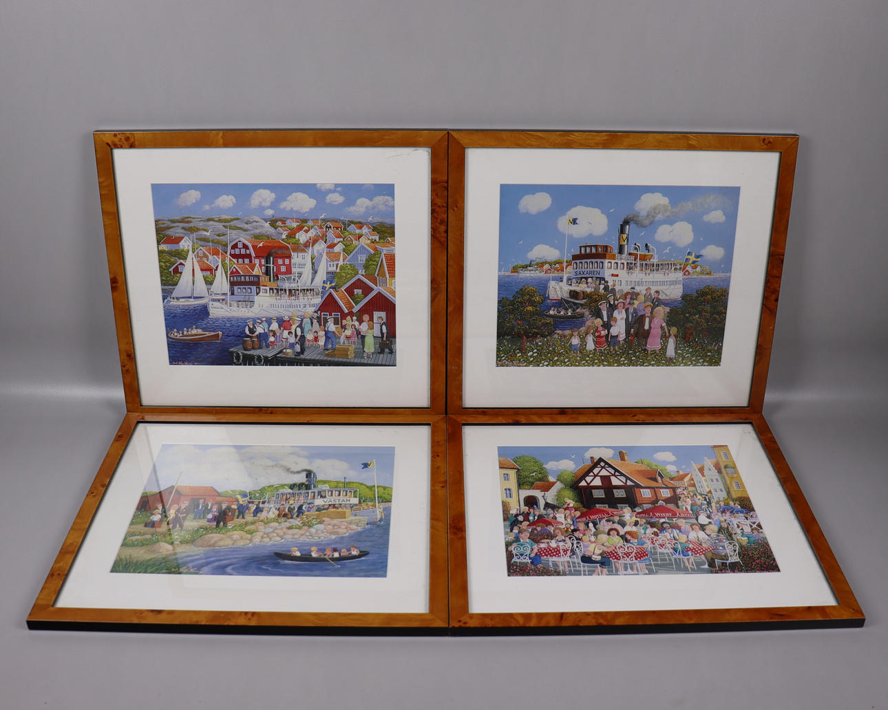 AFTER BERT HÅGE HÄVERÖ. framed prints, 4pcs.