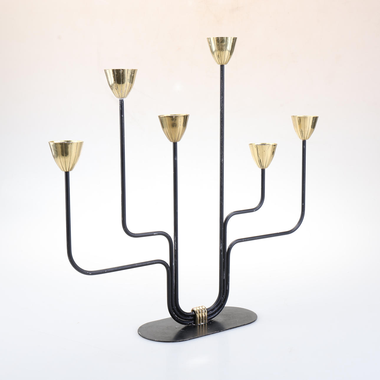 GUNNAR ANDER. Ljusstake, Ystad metall.