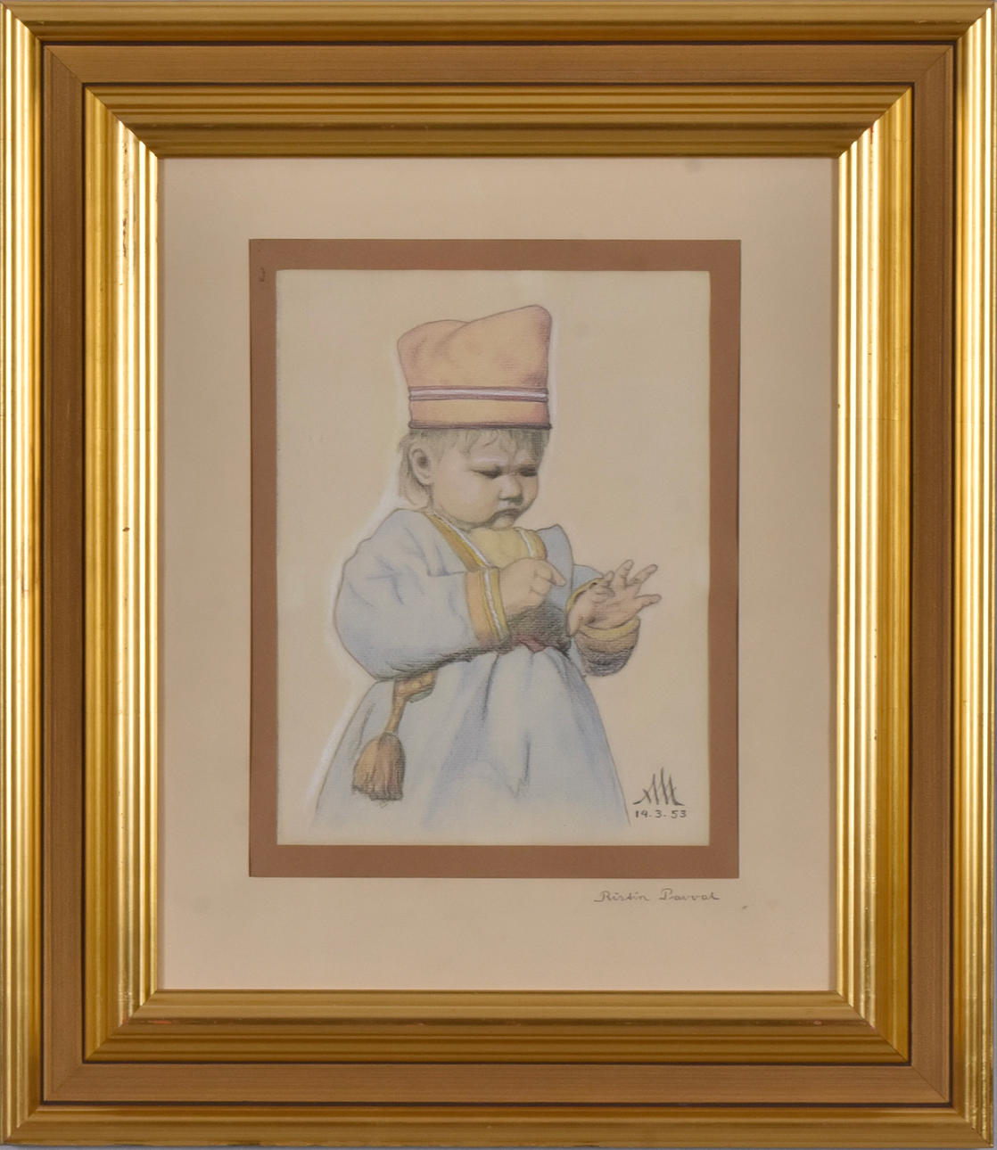 OIDENTIFIERAD KONSTNÄR. Drawing.