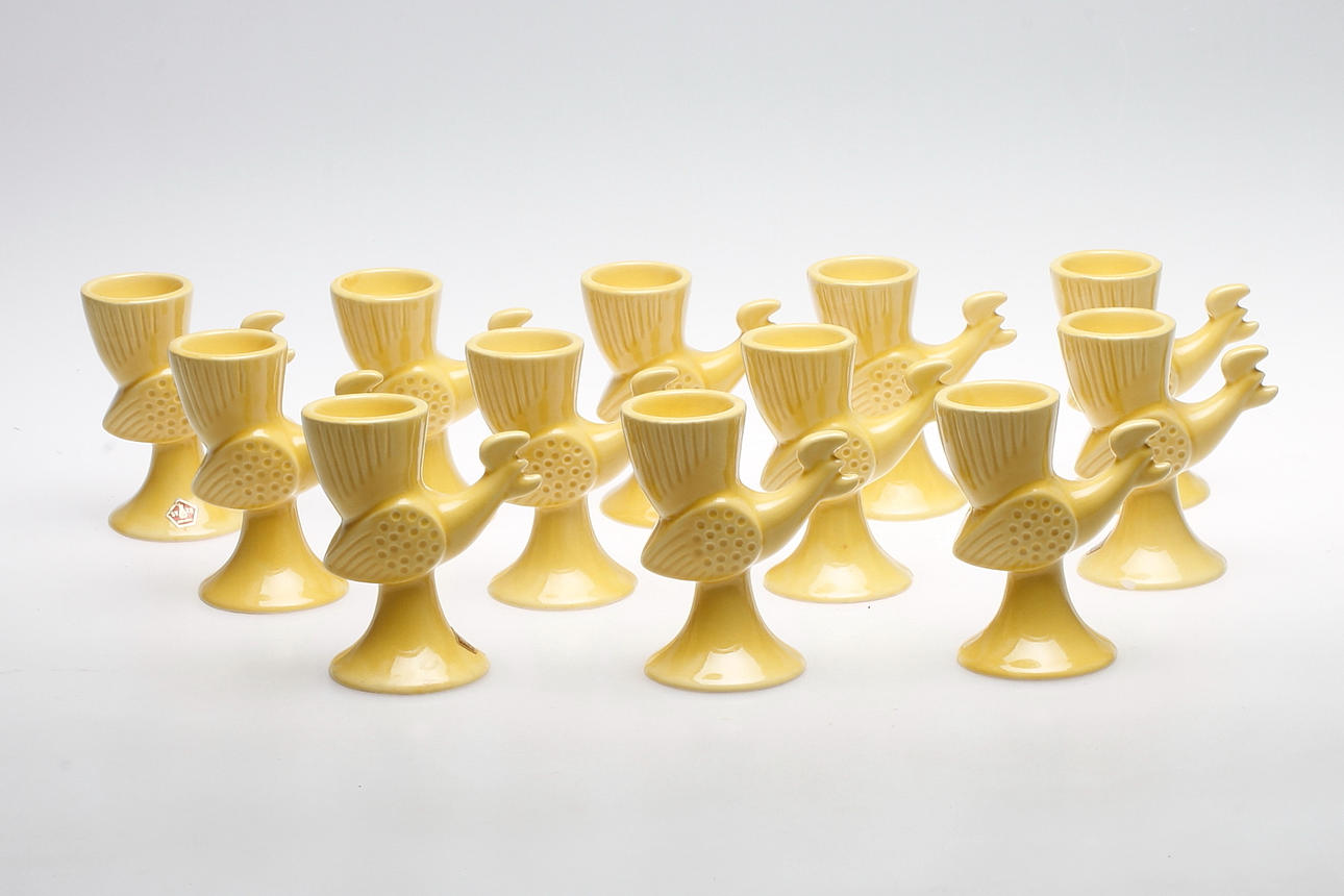 ÄGGKOPPAR, 12 st, keramik, Syco.