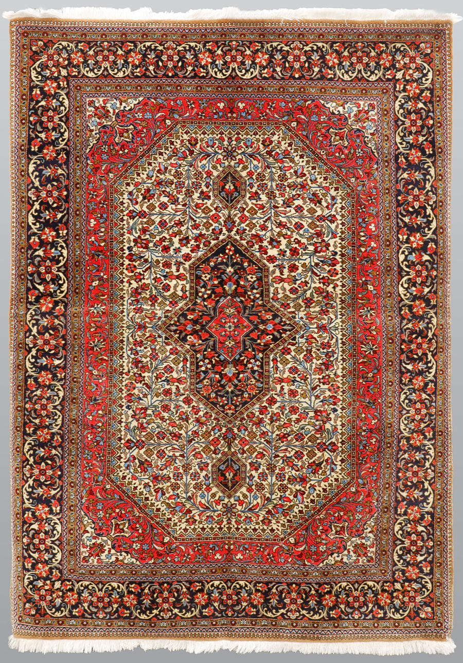TEPPICH, Ghom Korkkohle, 209*145 cm.
