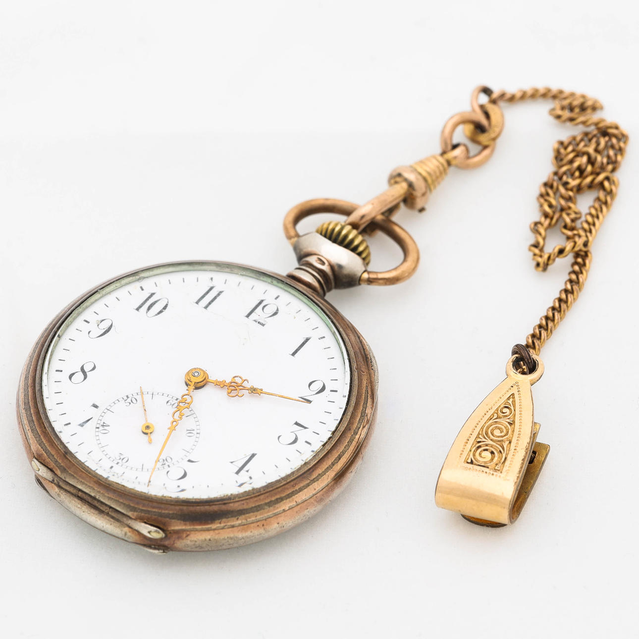 ZENITH, taskukello ns. isoäidin kello, hopeaa.