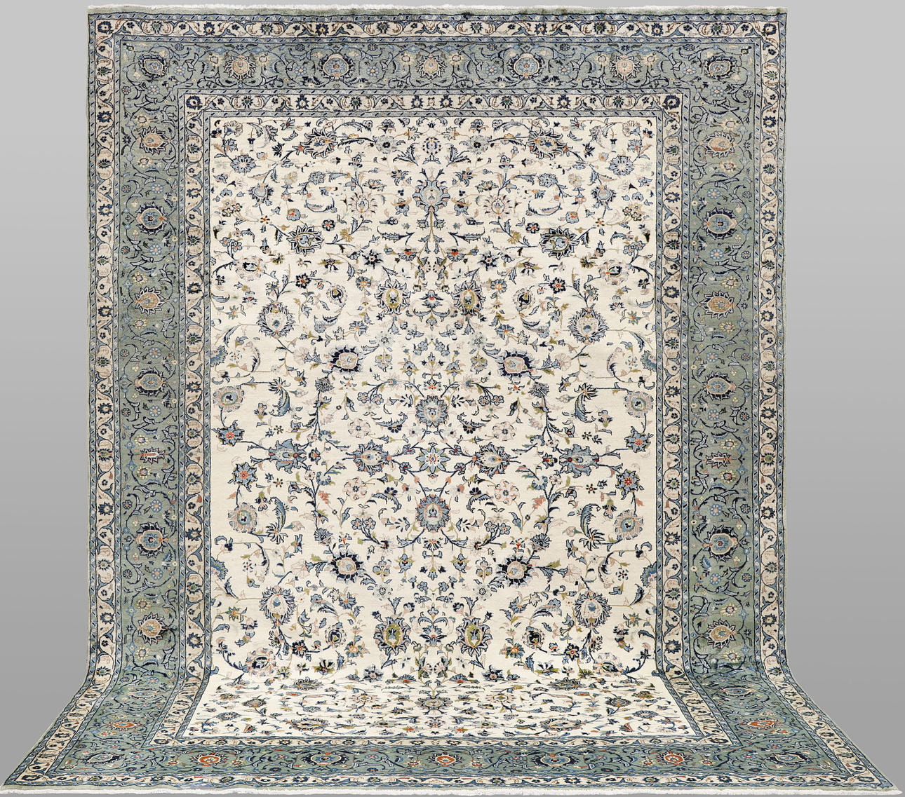 TÆPPE, Let keshan korkstrøelse, Fin, 349*255 cm.