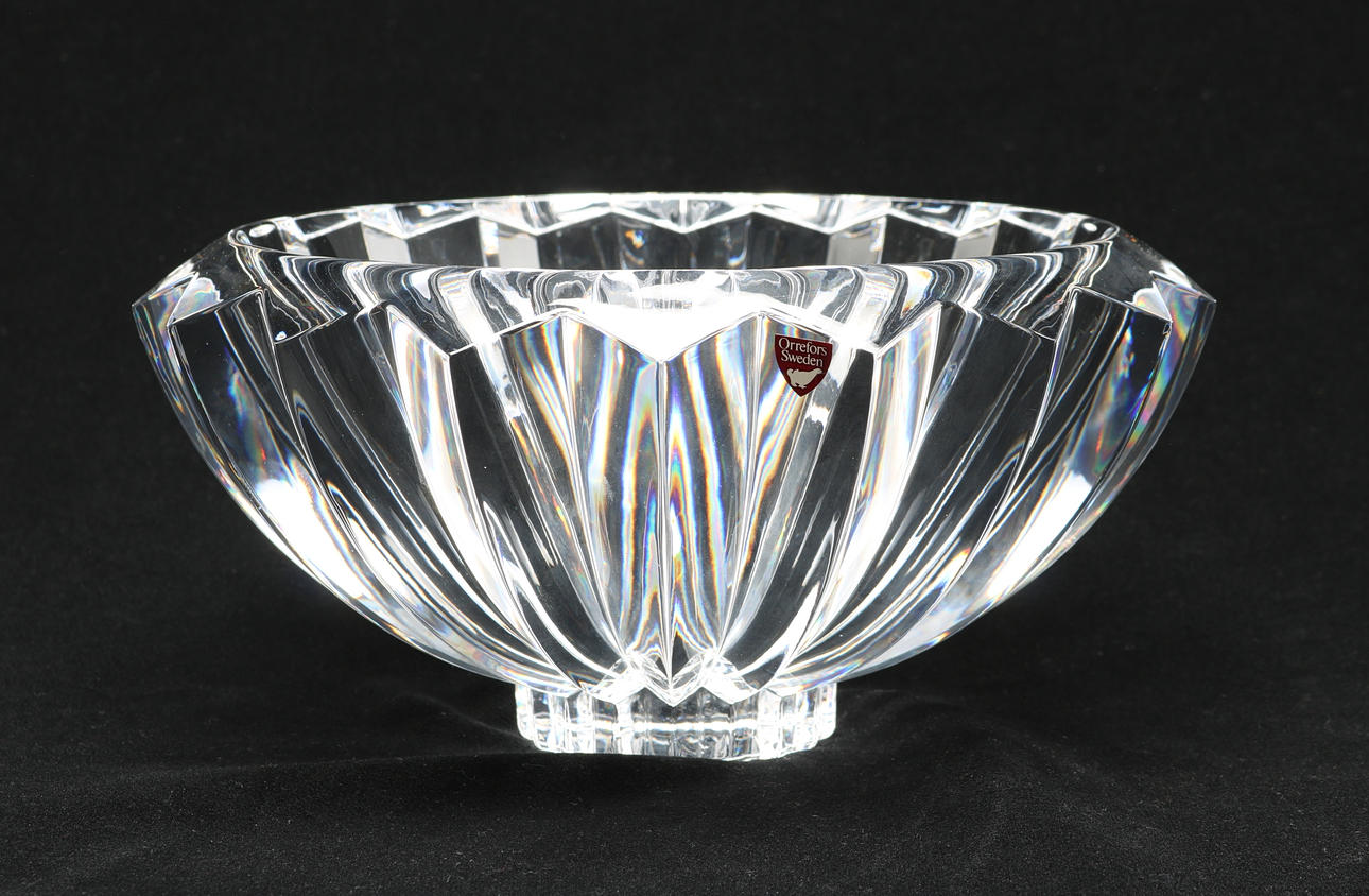 SKÅL, glas, Erika Lagerbielke, Orrefors, signerad.