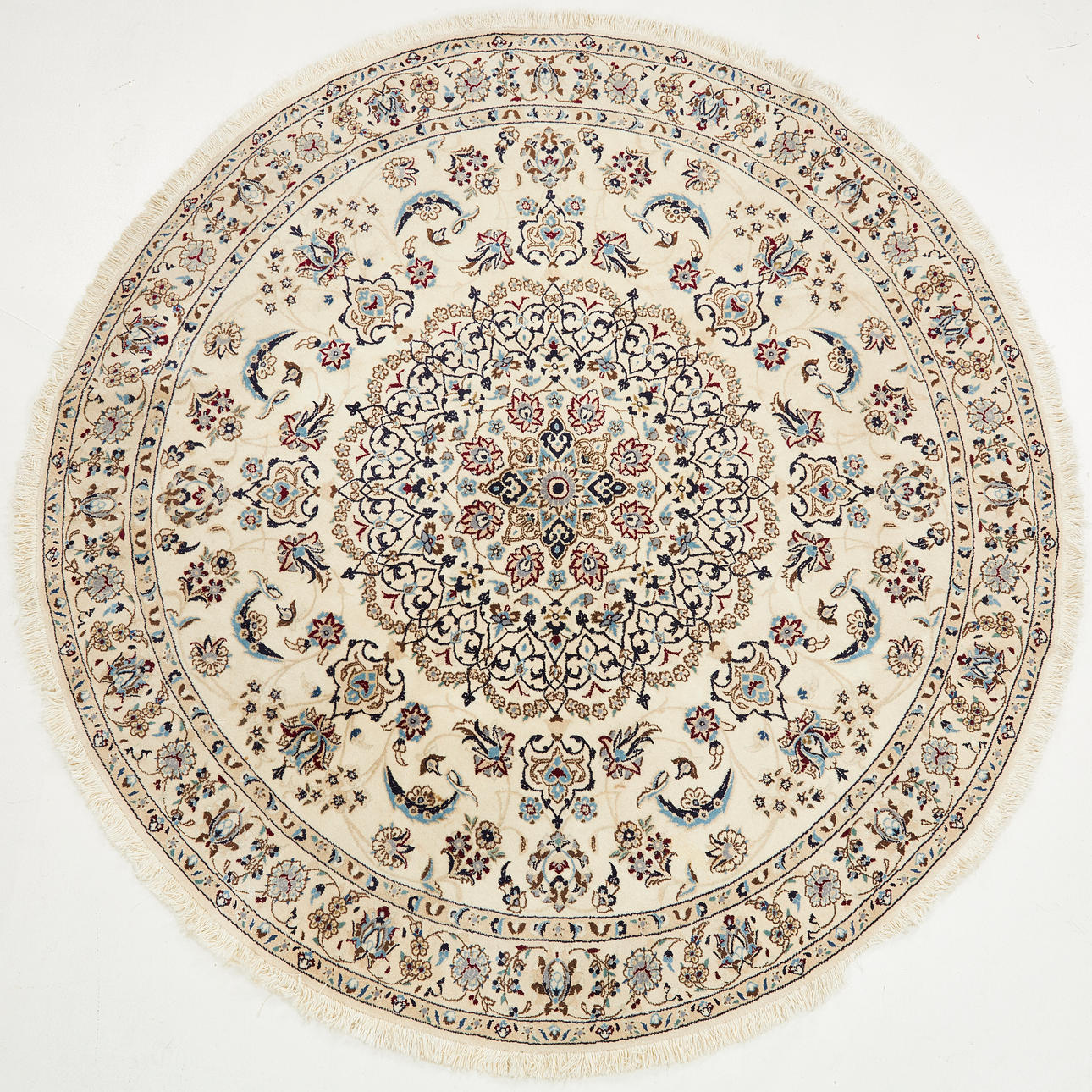 ORIENT TÆPPE, Nain, semi-antik, rund.