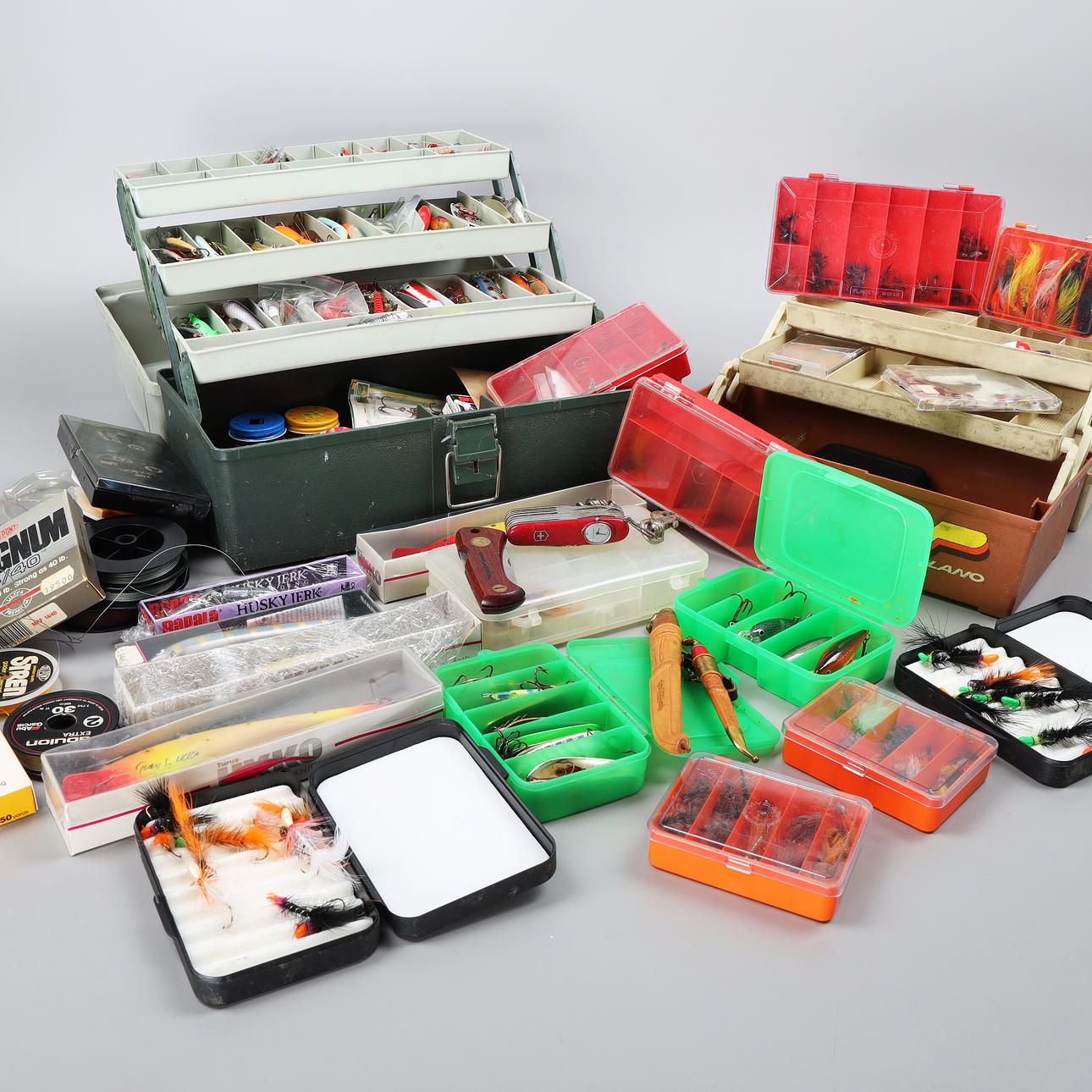 Fischköder und Fliegen, Los, 20. Jahrhundert.