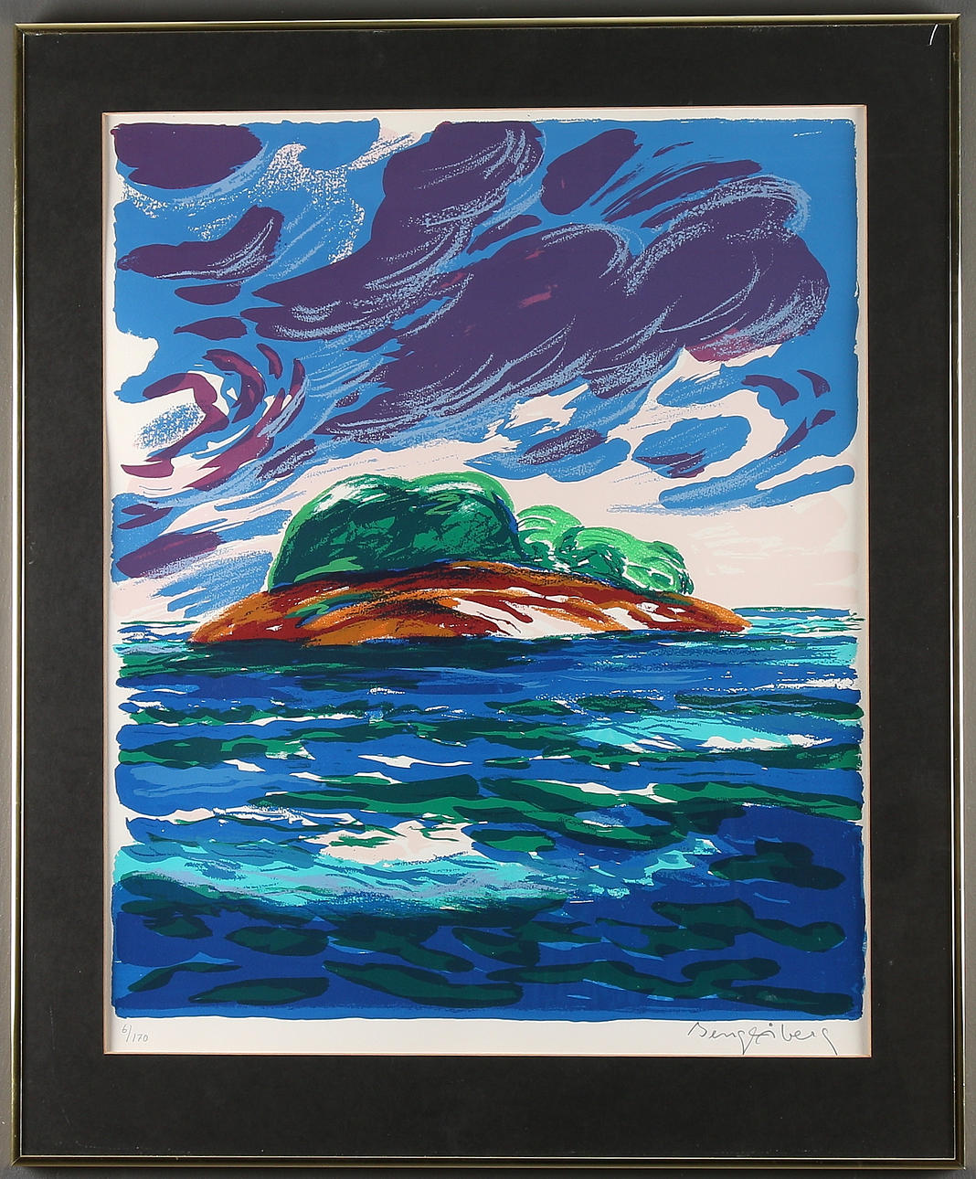 BENGT ÅBERG. Litografi, signerad och numrerad 6/170.