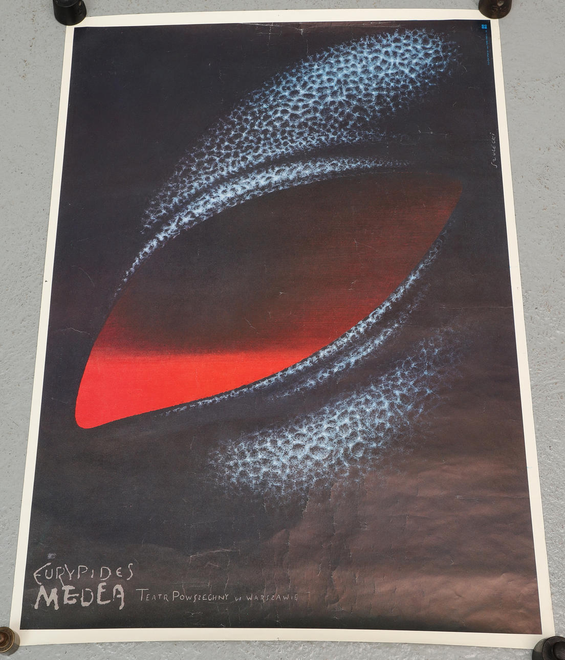 TOMASZ SZULECKI. Poster, theatre, Eurypides Medea”, 1987.