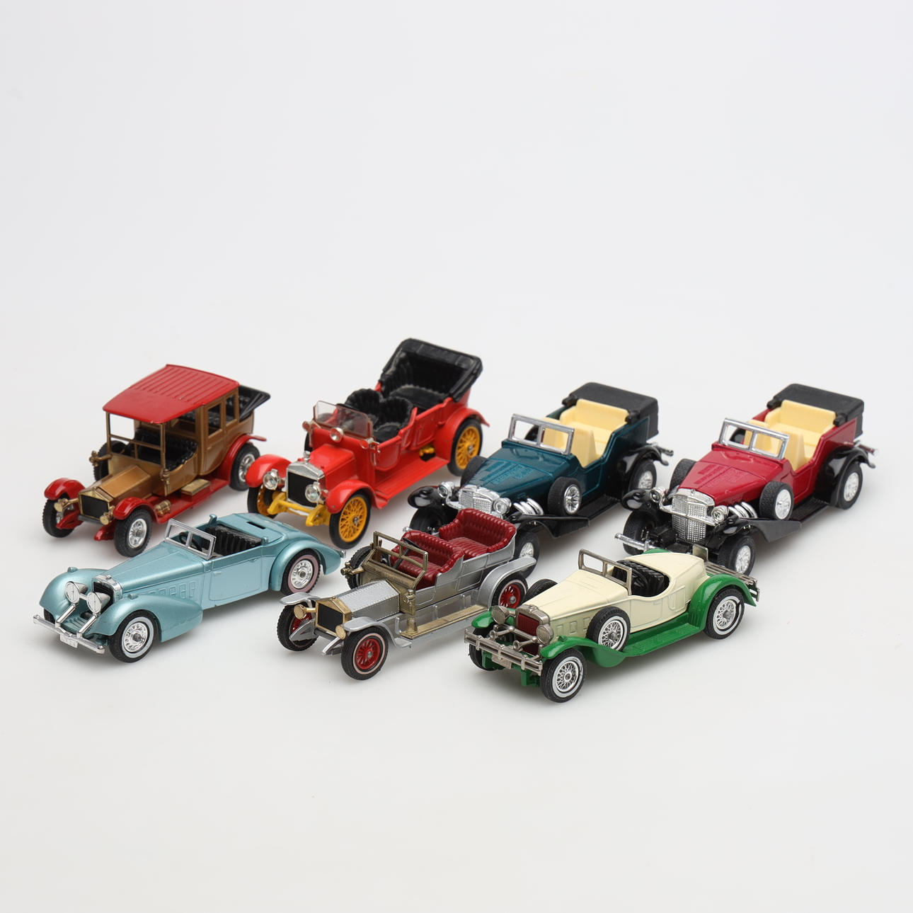 MODELBILER, 7 stk., blandede modeller.