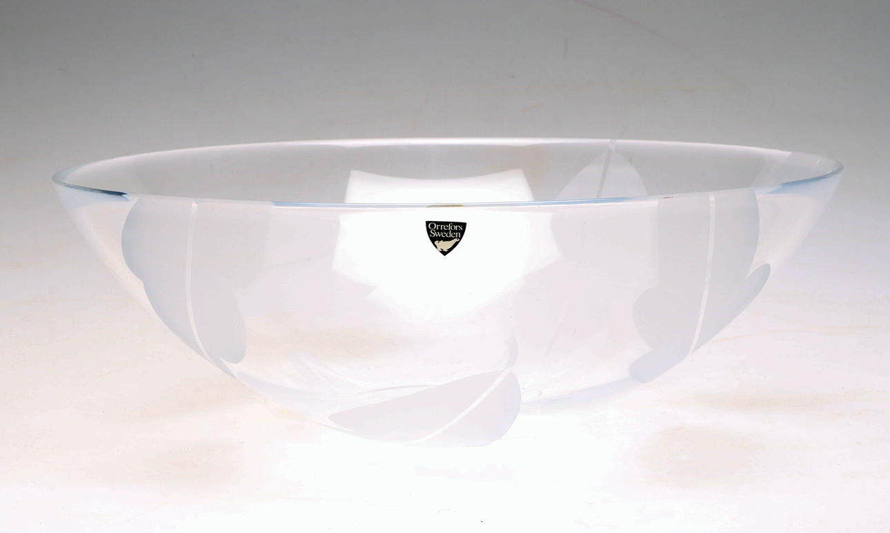 SKÅL, glas, "Flora", Anne Nilsson, Orrefors.