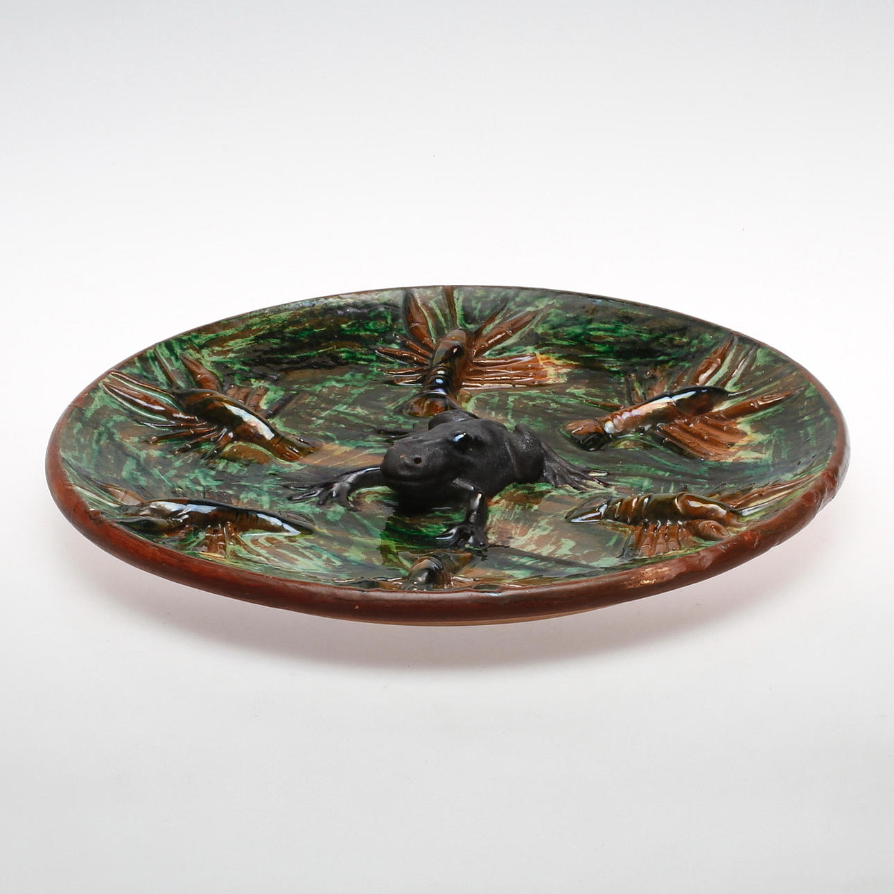 KRÄFTFAT. lergods, Albert Elfstrand, Sjöbo, monogramsignerad och daterad 1951.