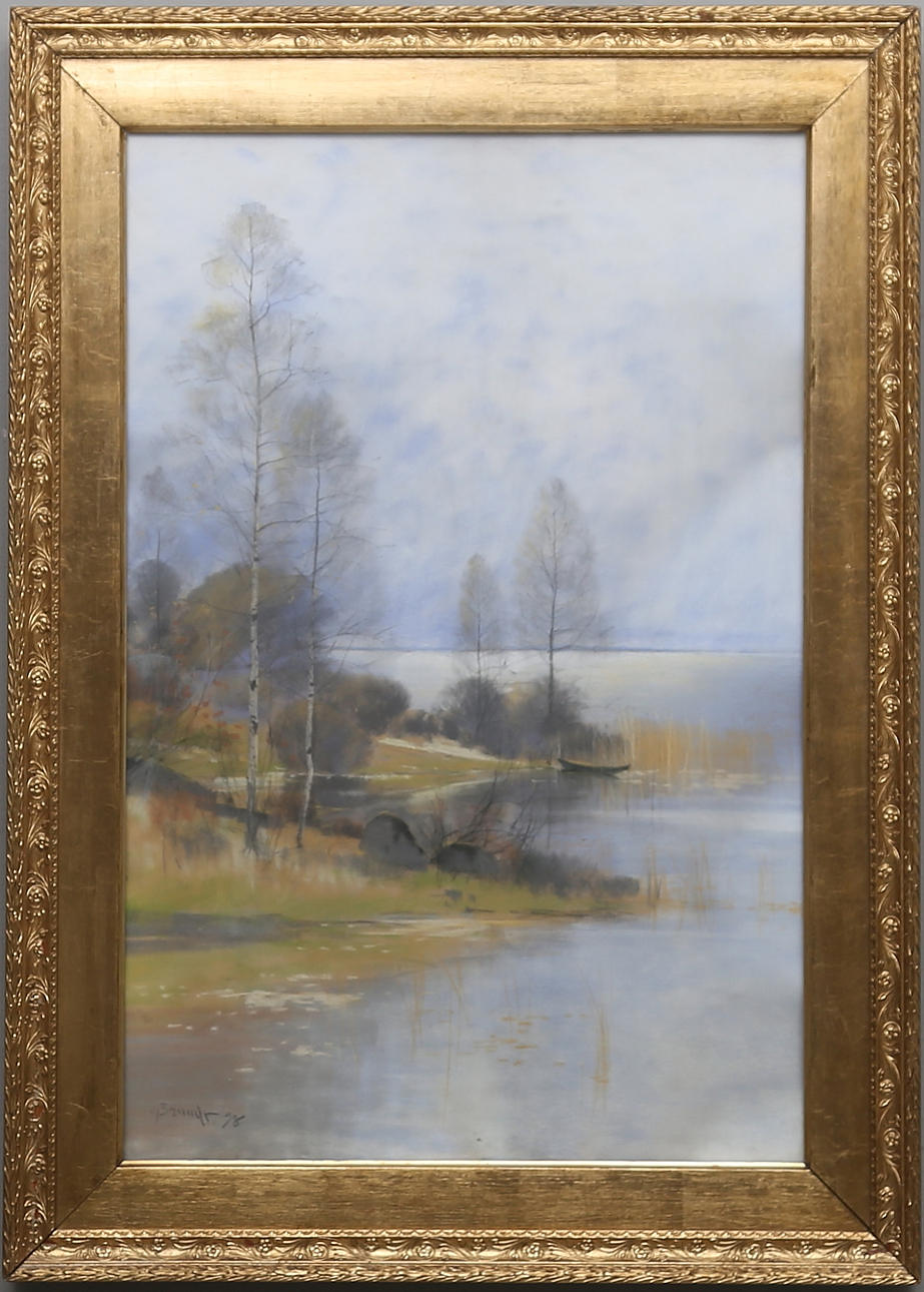 CARL BRANDT. Pastell, signerad och daterad 98.