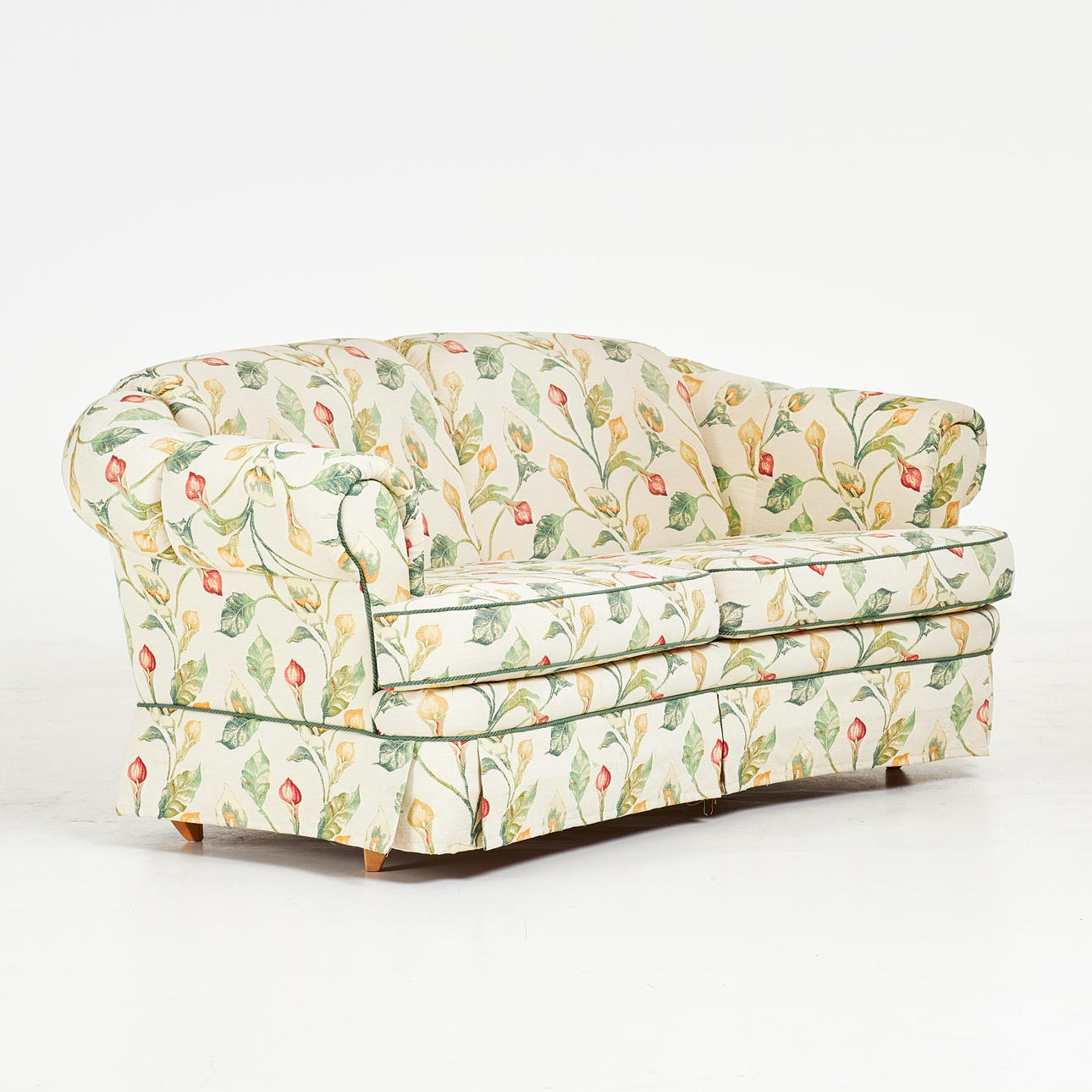 SOFA. 1900/2000s, textile upholstery, floral pattern, Engen.