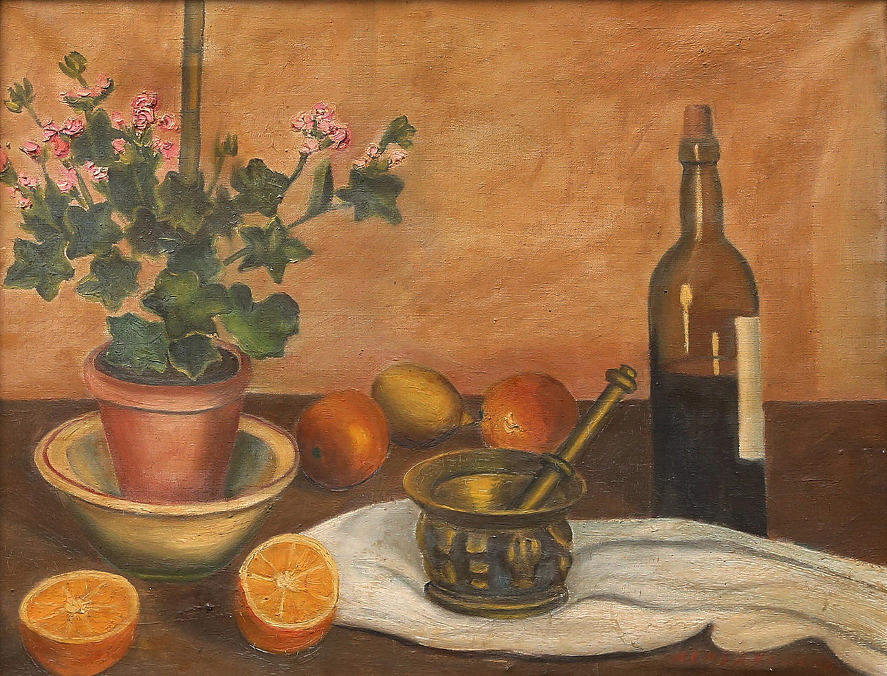 CATALAN SCHOOL, MID 20TH CENTURY. Still life.