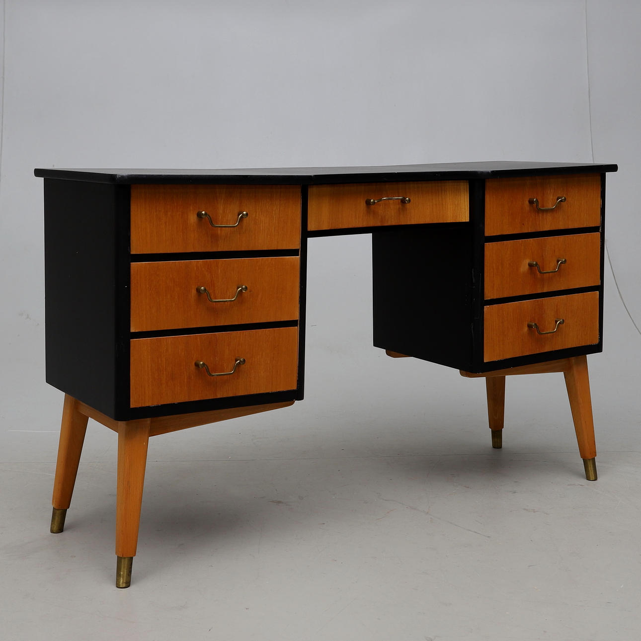 A 1960s teak desk/dressing table.