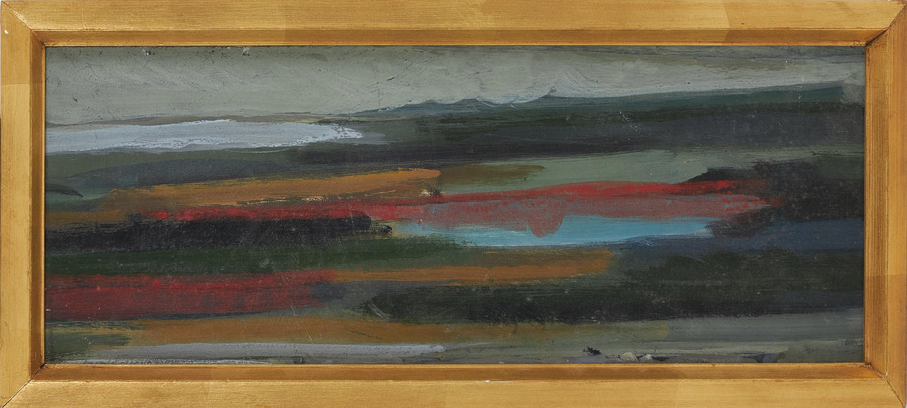 HARALD FREDRIKSSON. landscape, oil on panel, signed.