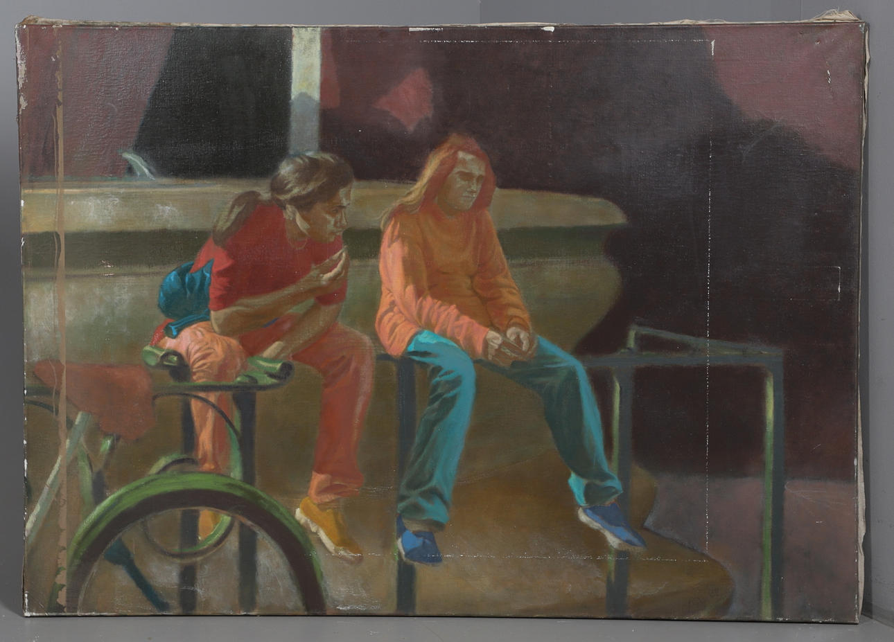 BUDWIN CONN (AMERICAN/BRITISH 1927-2007). VENTER VED SPRINGVANDET.