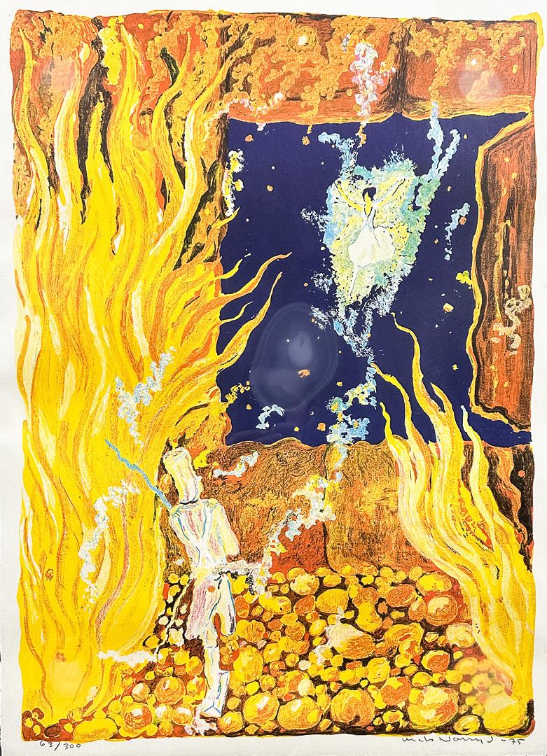 MATS NORRYD. FARVELITOGRAFI, signeret, nummereret, dateret 75.