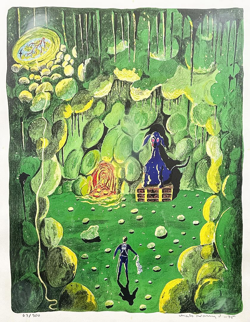 MATS NORRYD. FARVELITOGRAFI, signeret, nummereret, dateret 75.