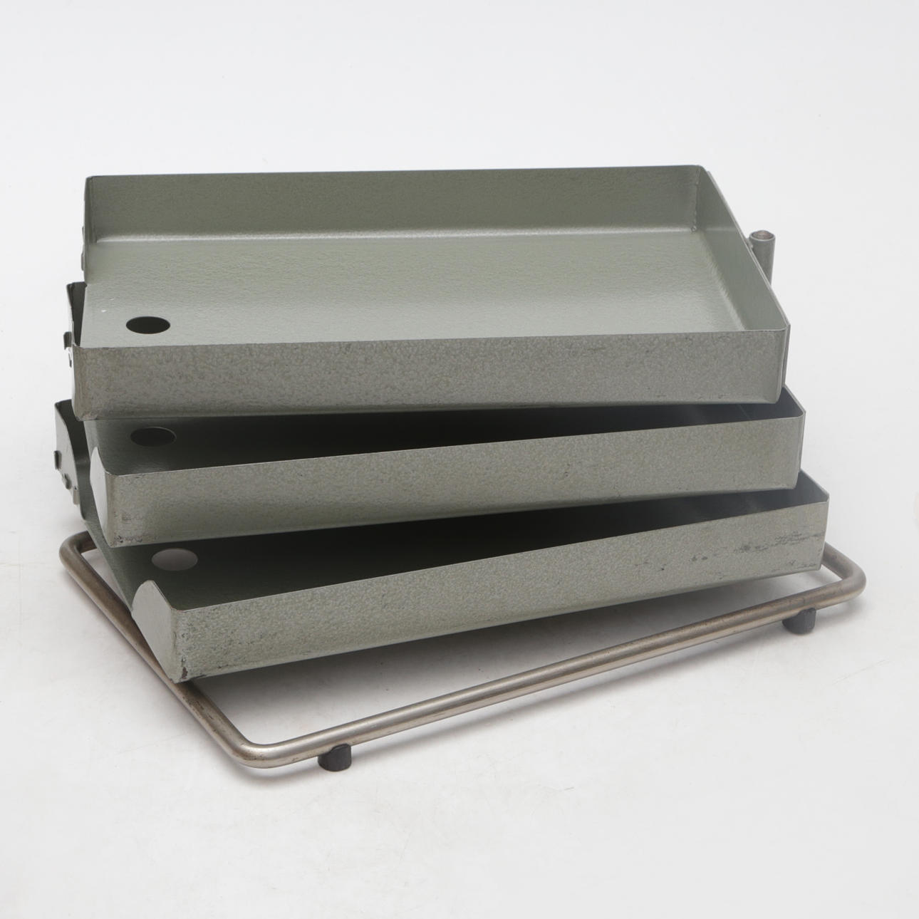 A metal document collector, circa 1970.