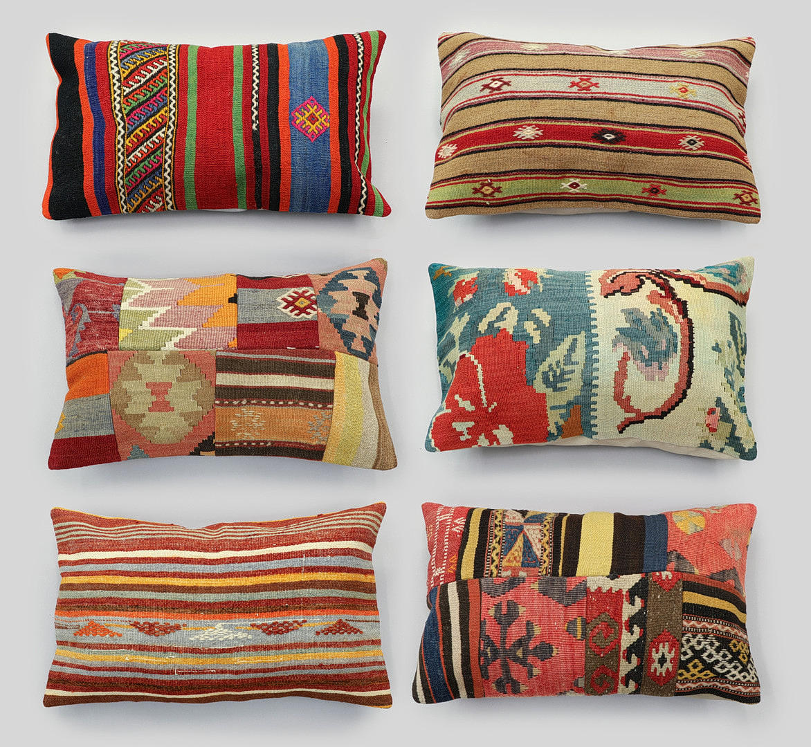 PUDEBETRÆK, Kelim, 6 stk., 60*40 cm.