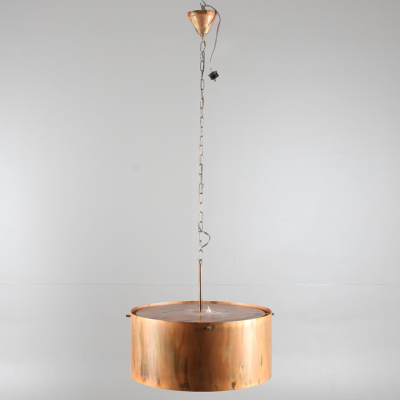 TAKLAMPA, koppar, Holm Sörensen & Co, Danmark, 1900-talets andra hälft.