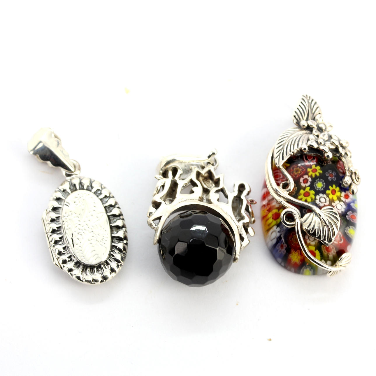 TRE 925 SØLV VEDHÆNG.