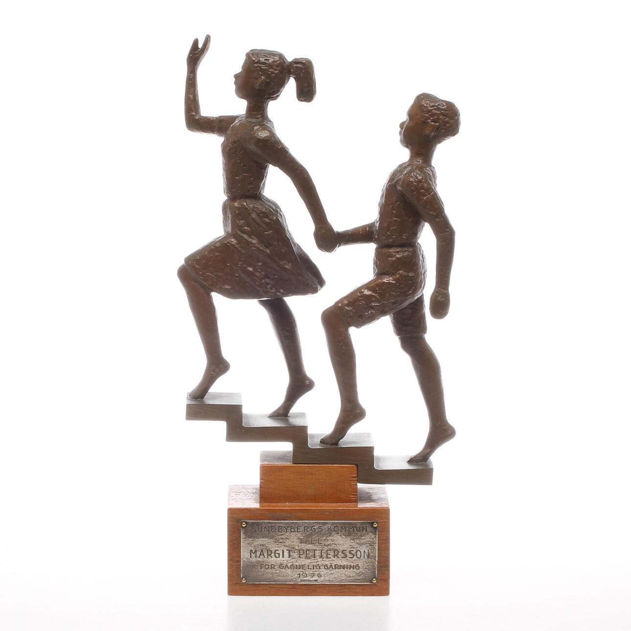 EMIL NÄSVALL. "Trappan", brons, signerad och numrerad 174.