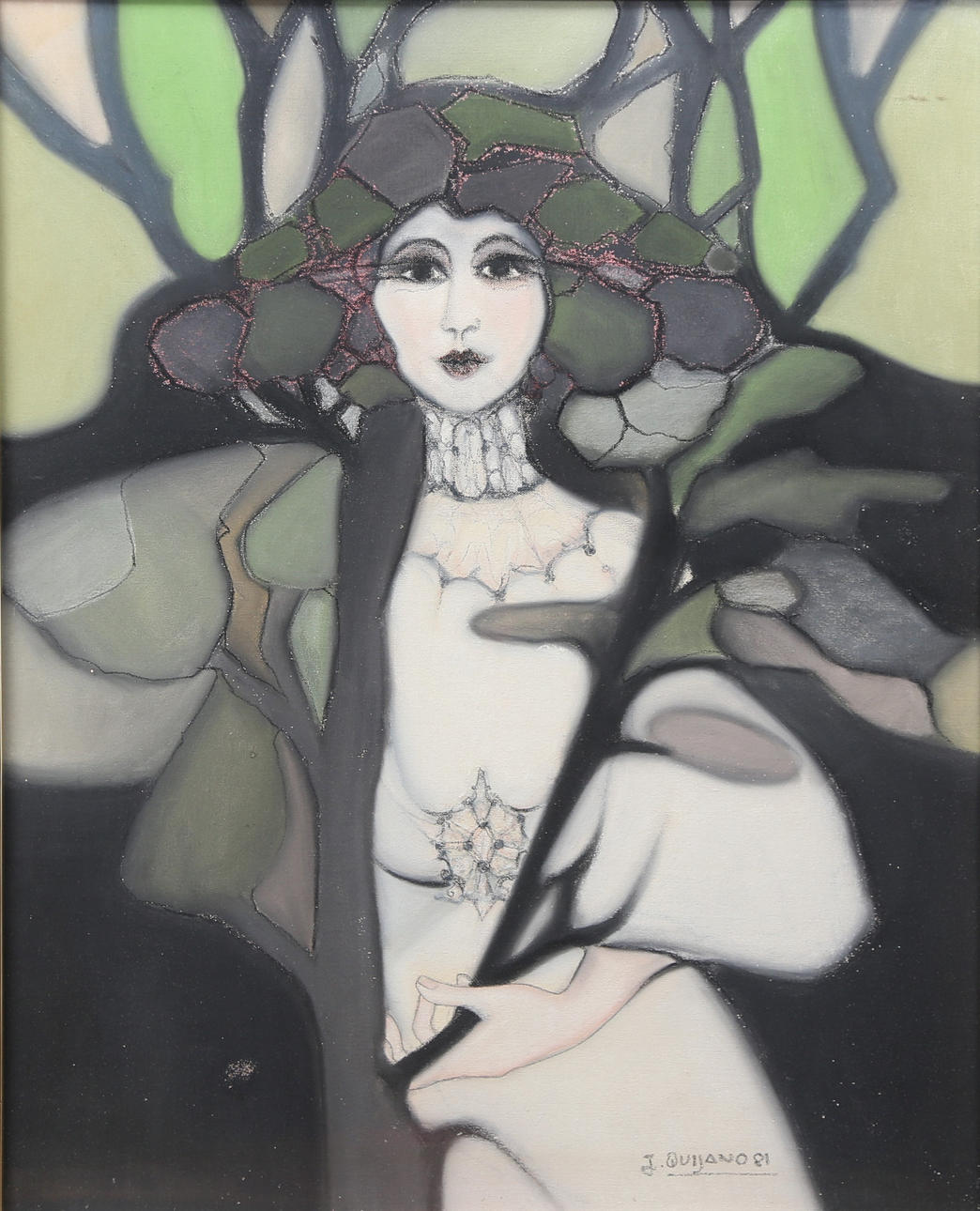 JULIO QUIJANO. Una joven.
