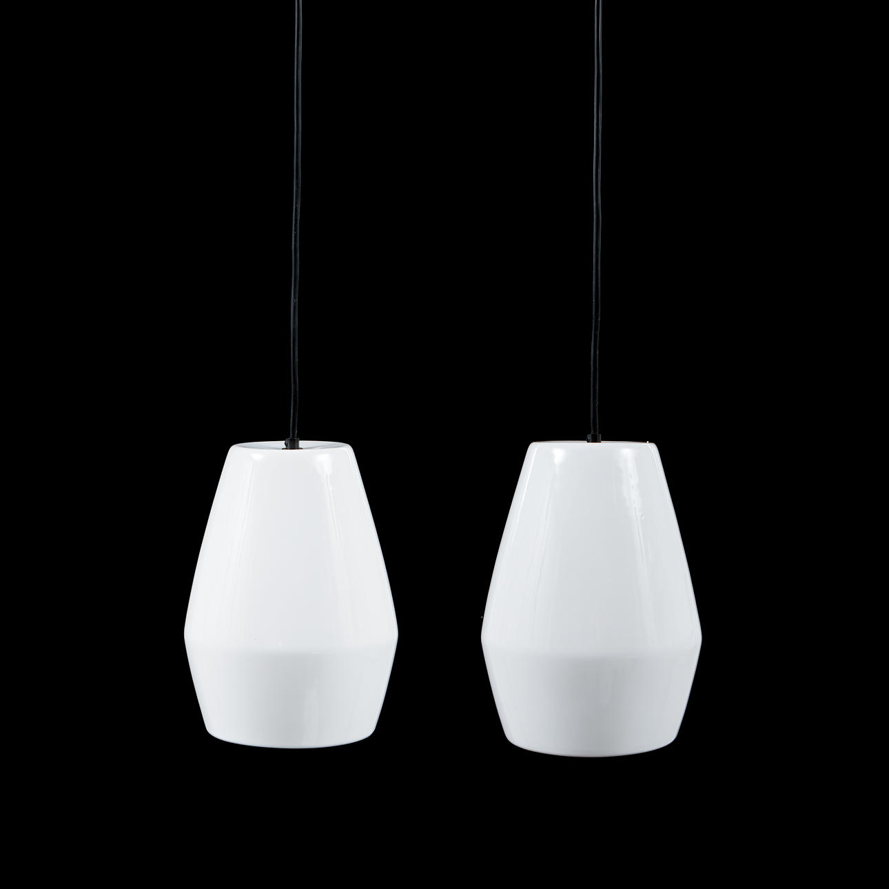 MARK BRAUN. Ceiling lights, 2 pieces, “Bell”, Northern Lighting.