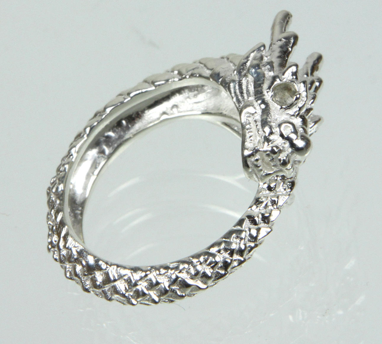 SILVERRING, drakring, 925 silver.