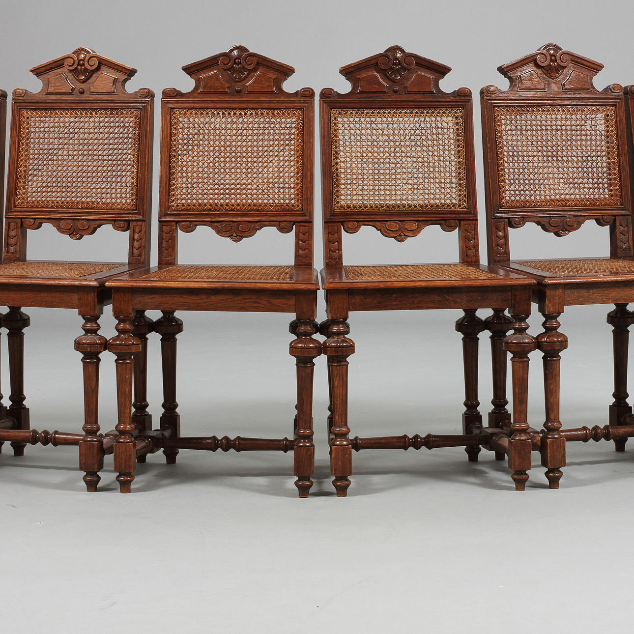 STOLAR, 6 st, nyrenässans, 1800/1900-tal.