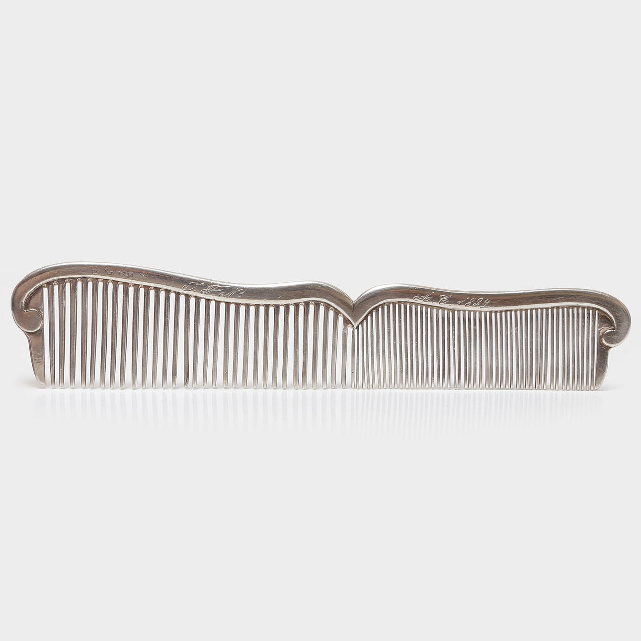 CARL AUGUST SILOW, SILVER COMB, 1852, LINDESBERG.